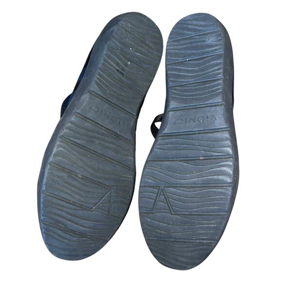 Vionic Mary Jane Wedge 8 Black Juide Leather Comfort Shoes Minimalist - Picture 8 of 9